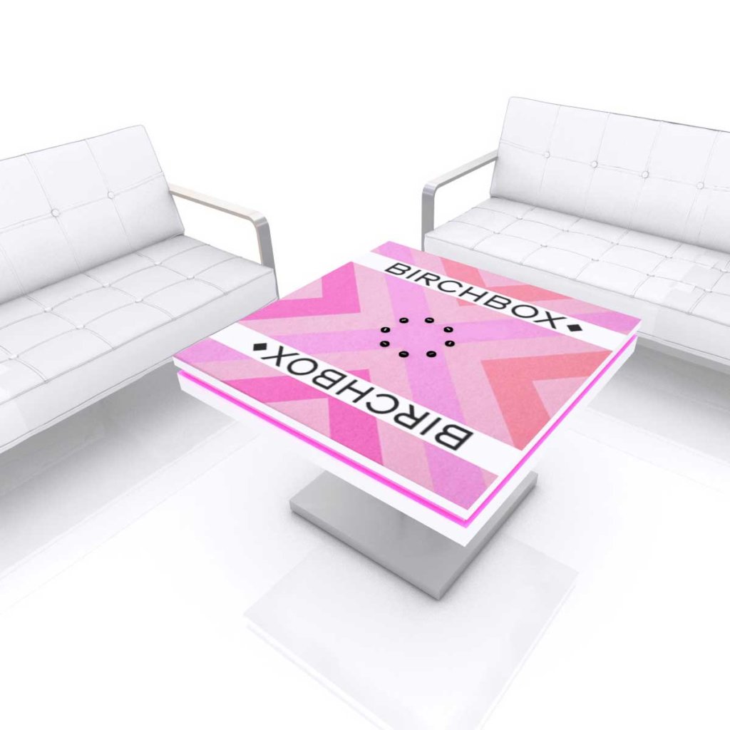 Coffee table with USB charging