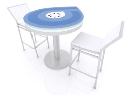 bistro table charging station