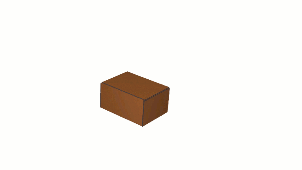 16.5-in W x 11.5-in L x 8.25-in H rectangular box.