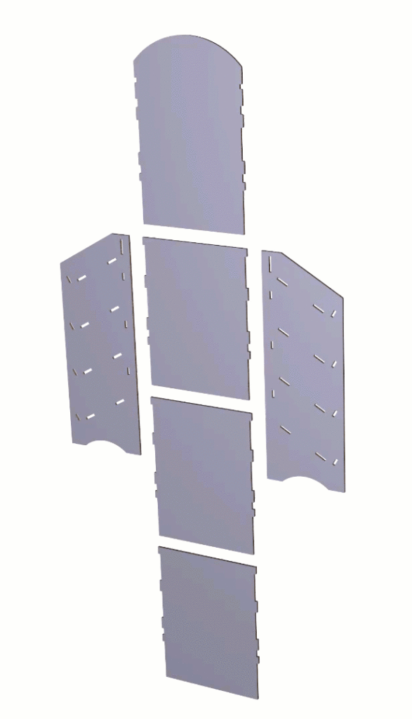 Point of Sale Display Shelves | Custom Printing | 46.5-in H x 28-in W x 21-in L