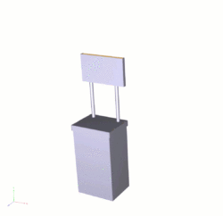 Display Counter with Overhead Sign | 14.5-in W x 19-in L x 33.75-in H - Image 2