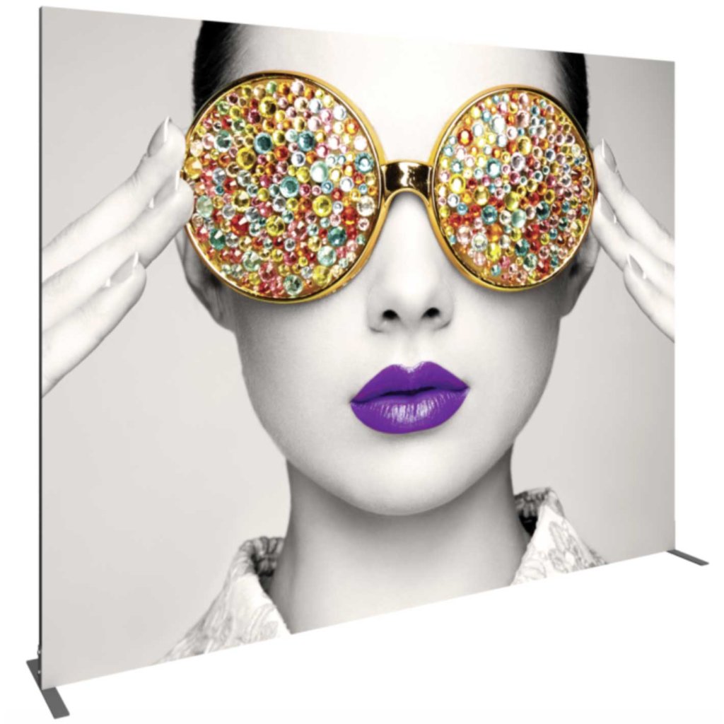 10-foot fabric sign wall