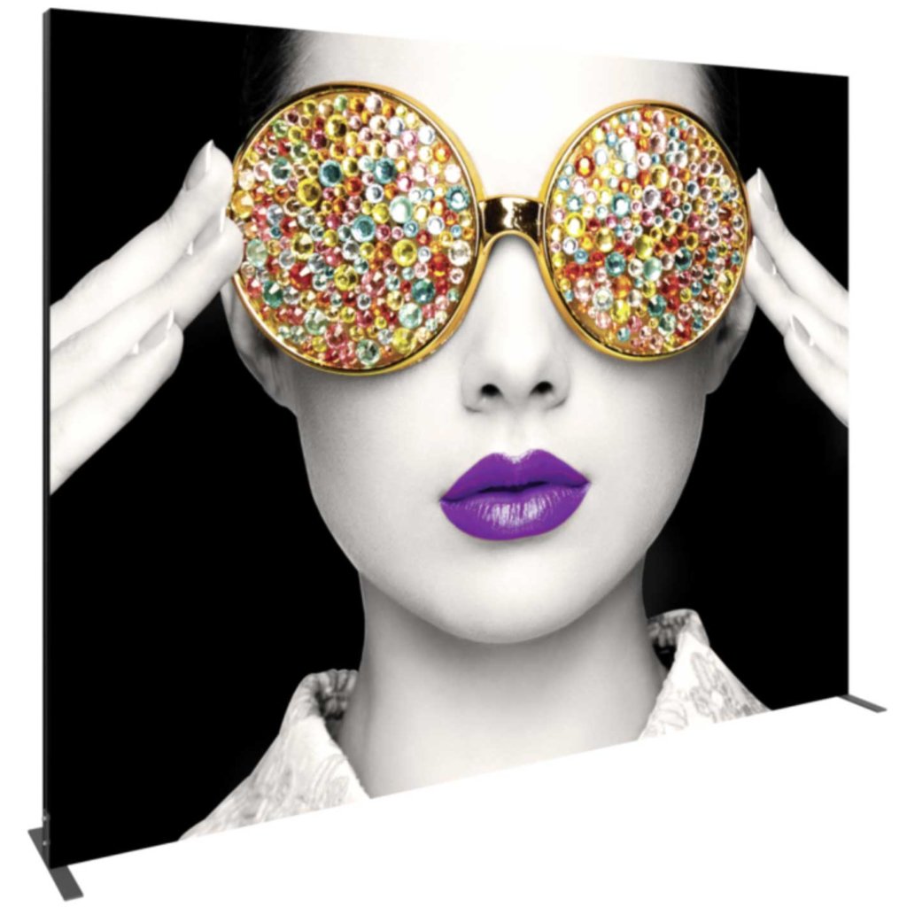 10-foot light box display wall