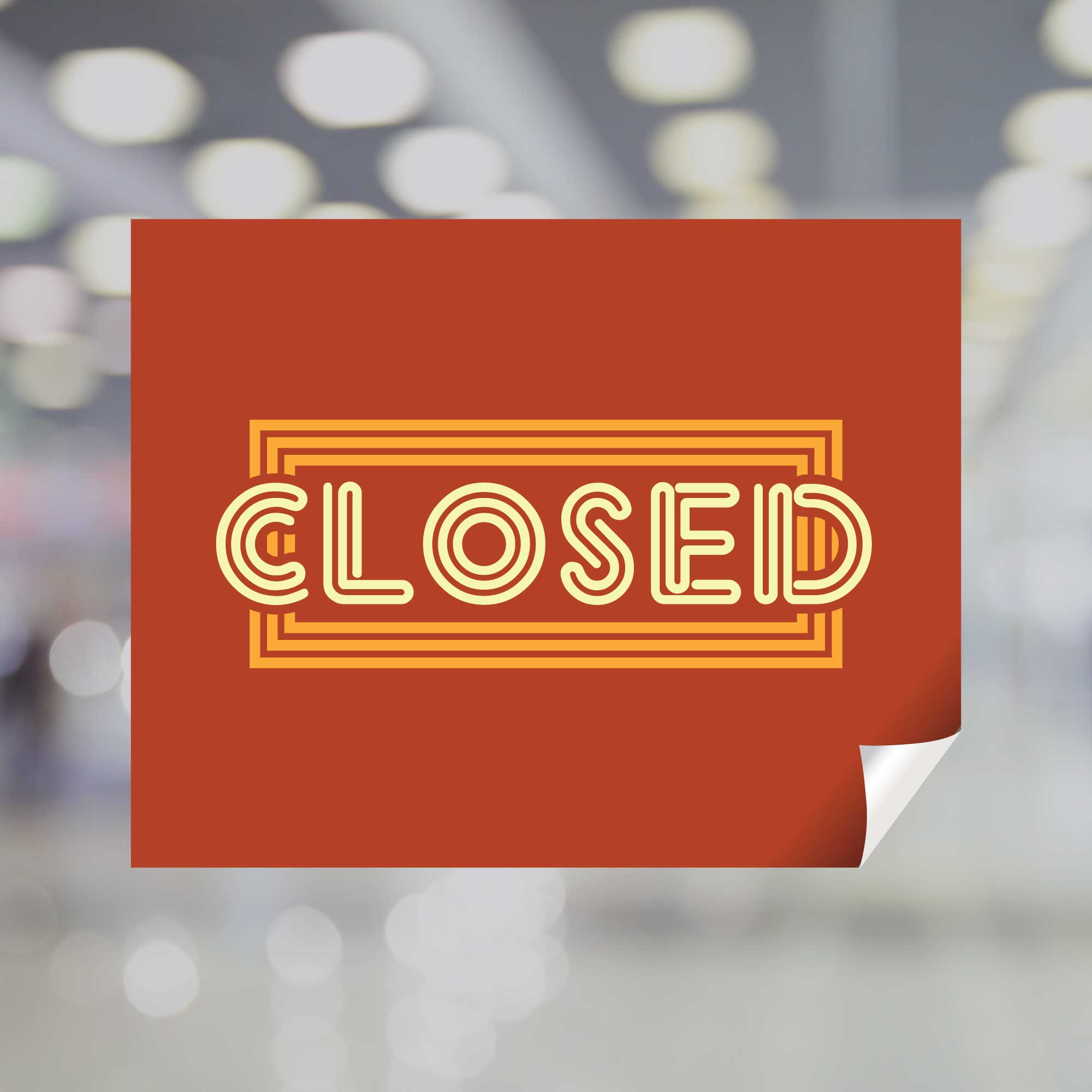 Closed Window Decal