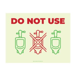 DO NOT USE URINALS | Free Bathroom Sign