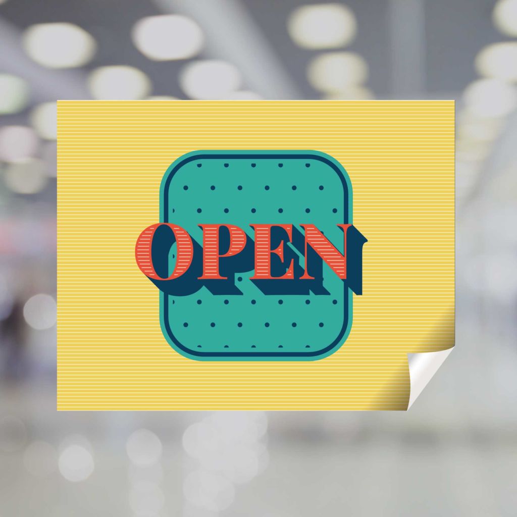 Open Window Decal