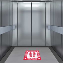 Elevator Practice Social Distancing Floor Decal
