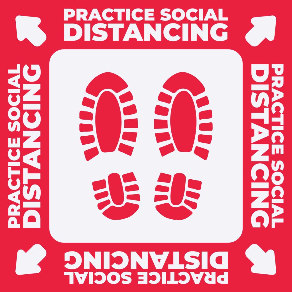 Practice Social Distancing Floor Graphic