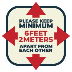 Please Keep Minimum 6 Feet
