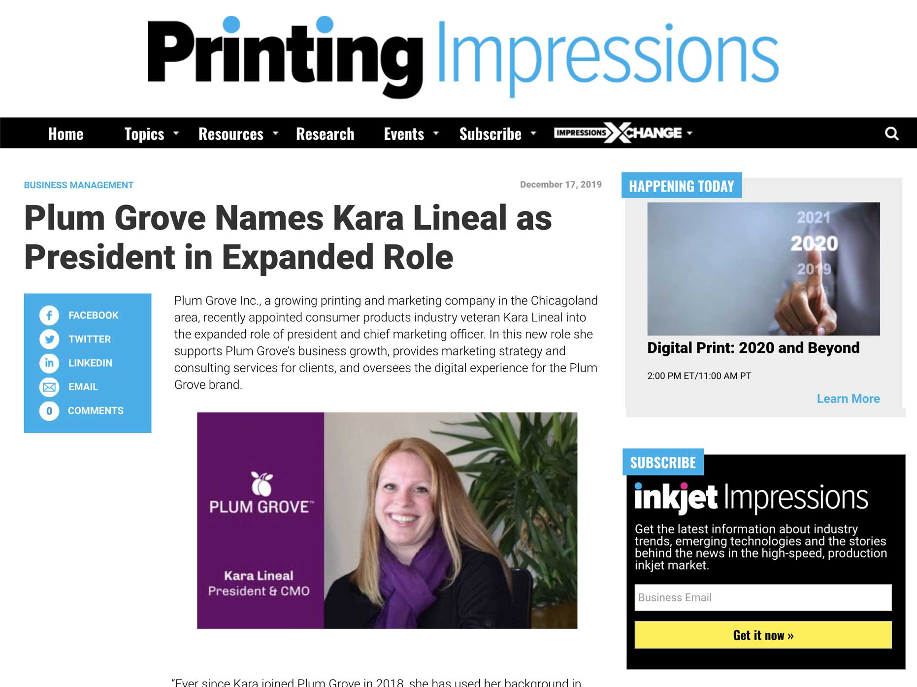 Printing Impressions Plum Grove