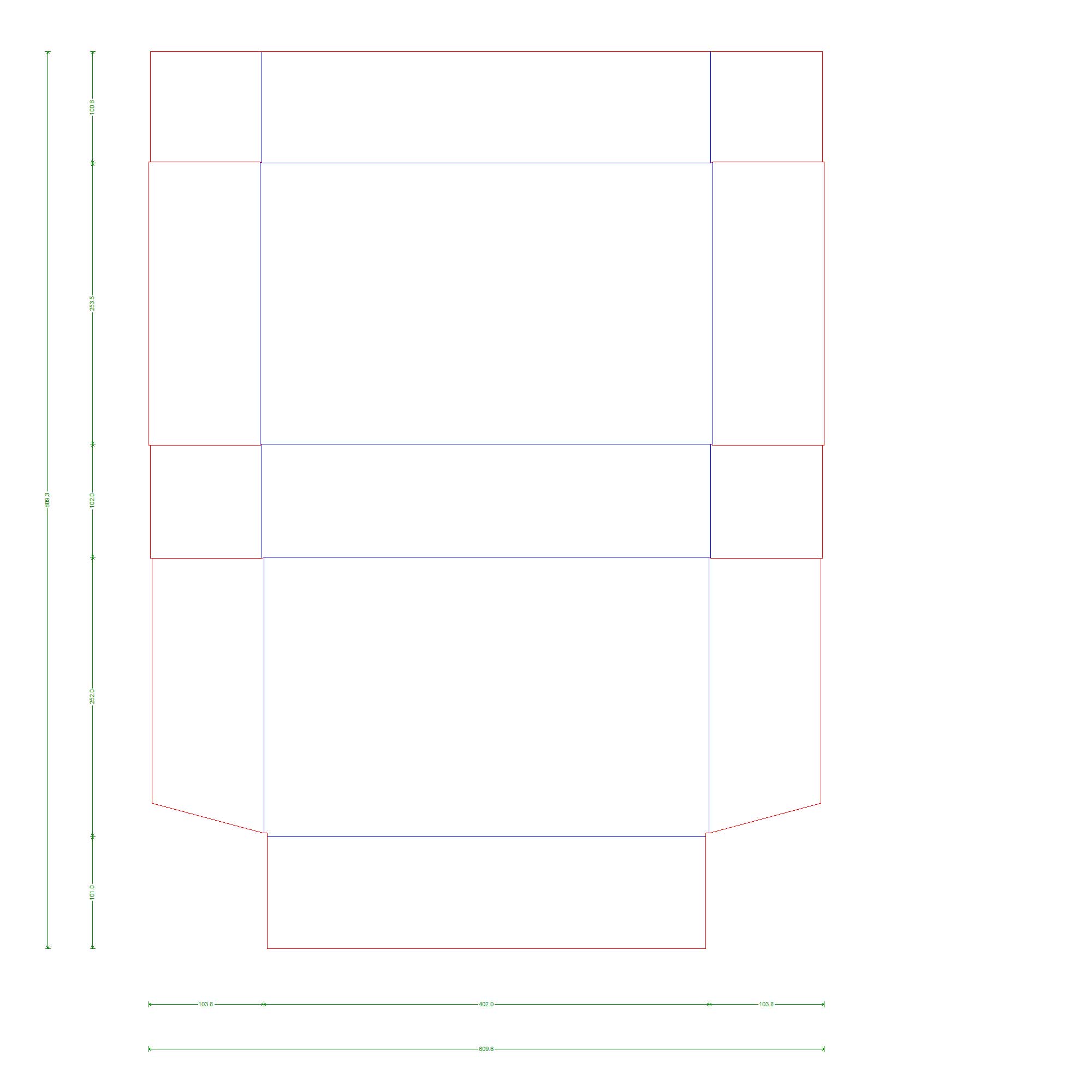 12-in W x 19.75-in L x 4-in H rectangular box. - Image 3