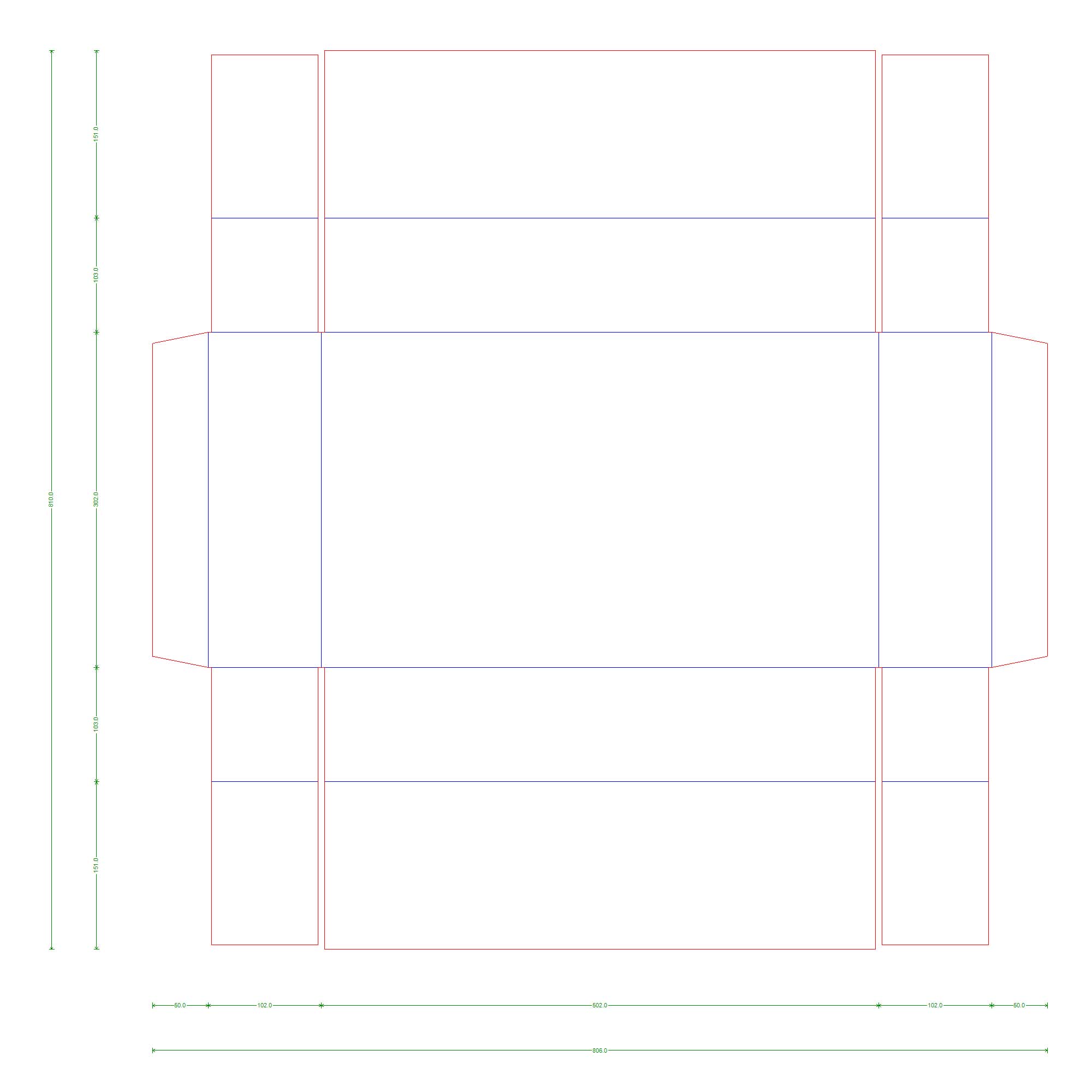 12-in W x 19.75-in L x 4-in H rectangular box. - Image 3