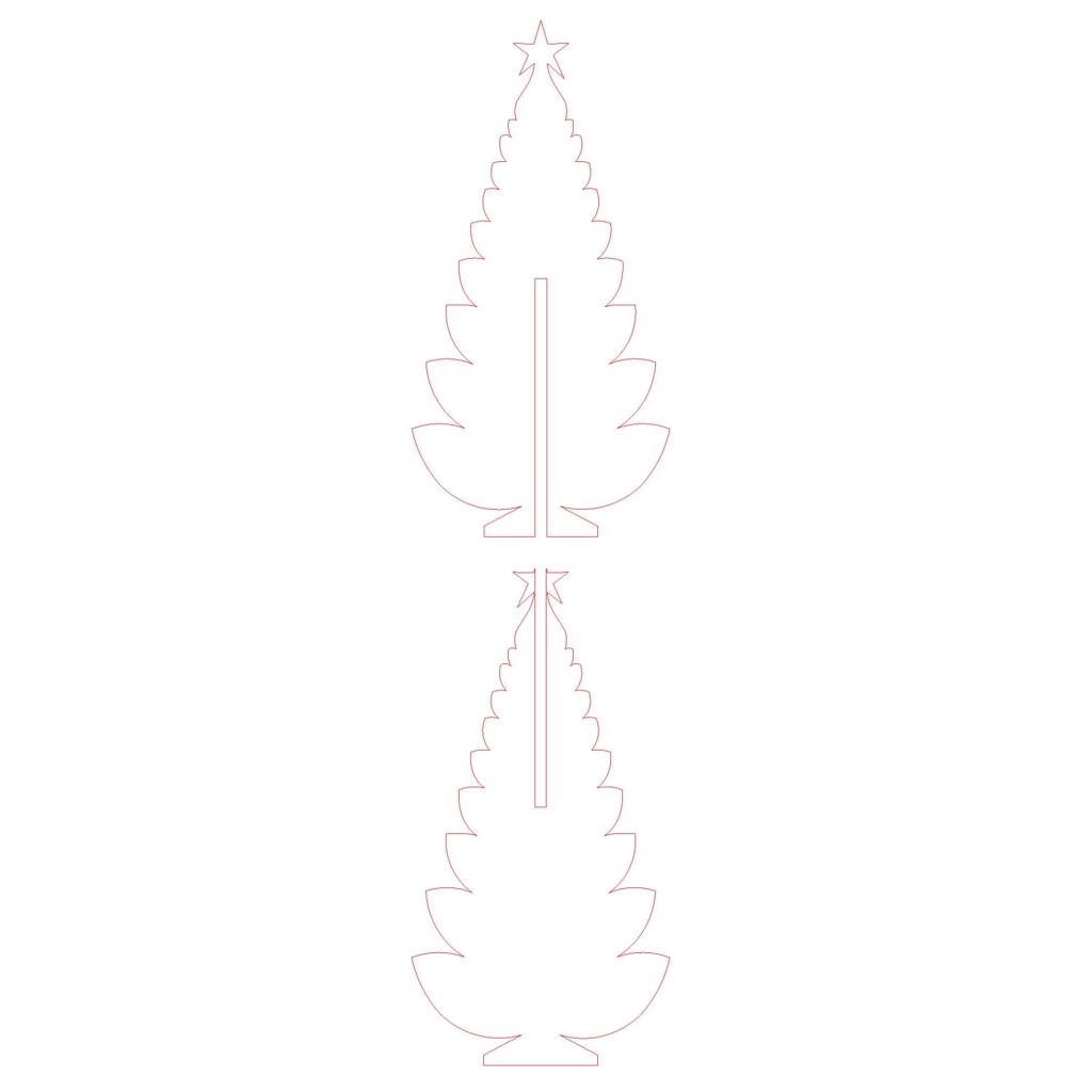 Christmas Tree Display | 8.75-in W x 17.5-in H