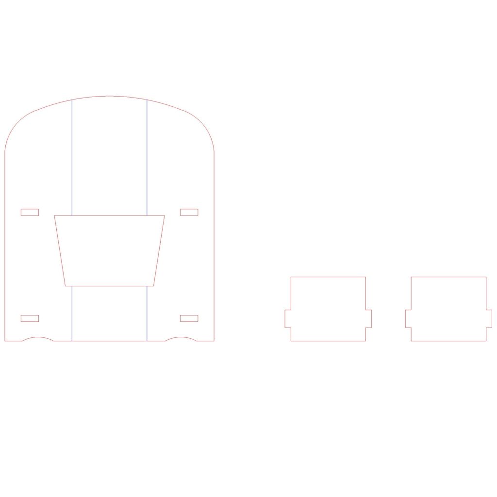 Custom Display with 2 Shelves | 23-in H x 20-in W