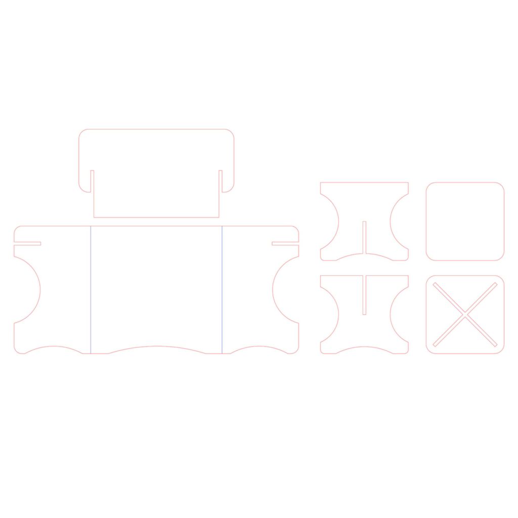 Cardboard Desk & Stool | 26.5-in W x 25.5-in H x 15-in L