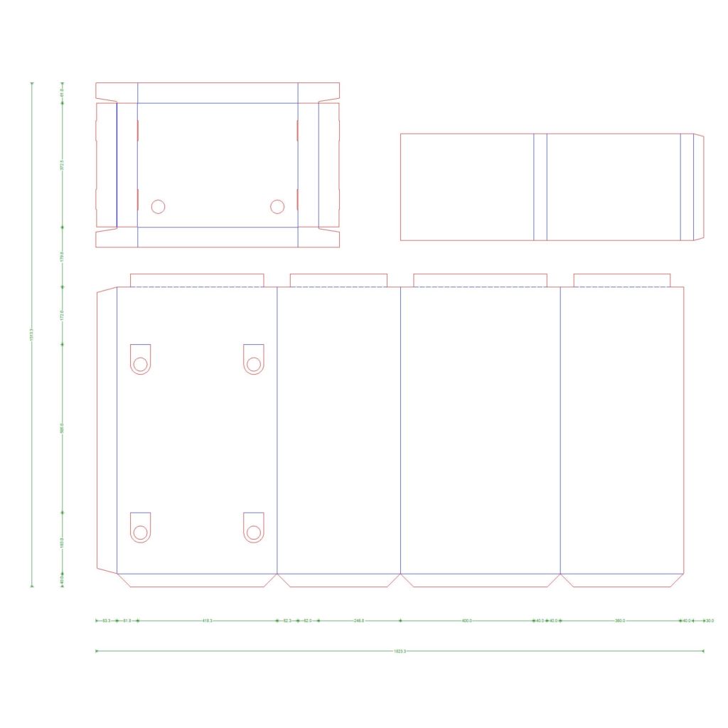 Display Counter with Overhead Sign | 14.5-in W x 19-in L x 33.75-in H