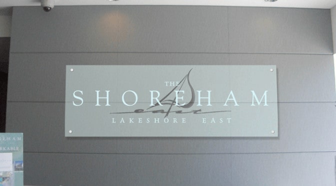 Frosted Plexiglass Office Sign