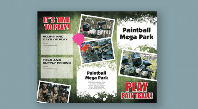 camouflage brochure design