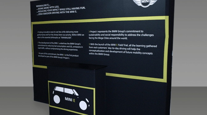 Car trade show booth