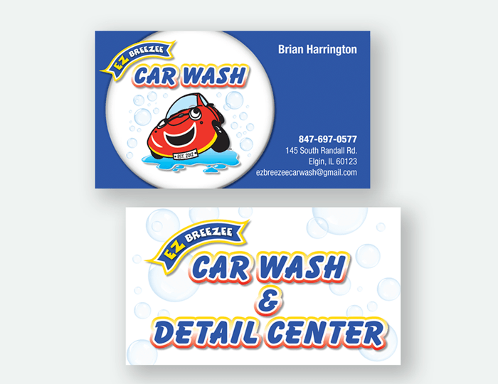 car wash business cards