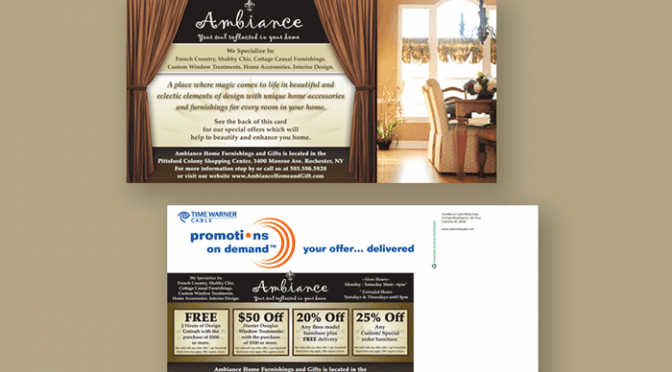 coupon mailer postcard
