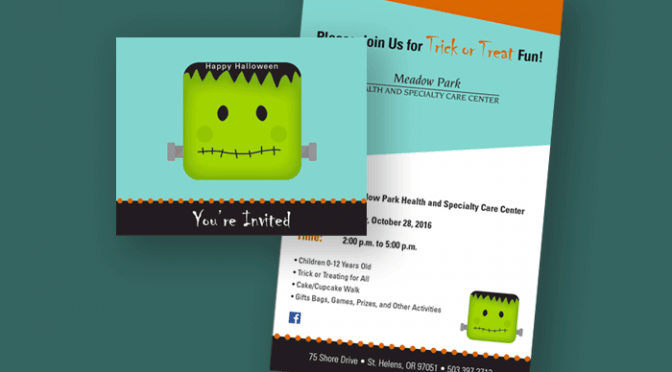 halloween party invitation printing