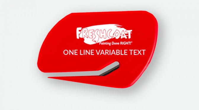 Envelope opener with logo