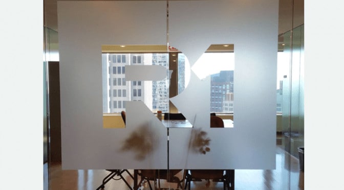 Frosted Glass Logo Sticker