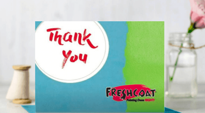 logo thank you note printing