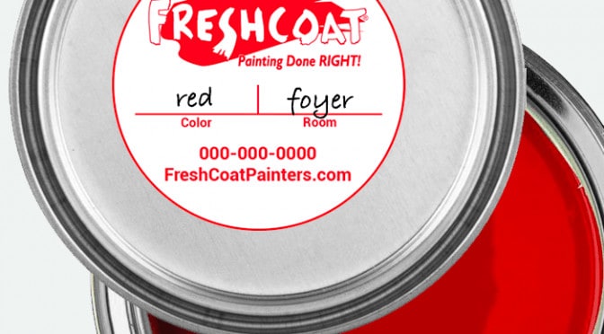 Custom Paint Can Label