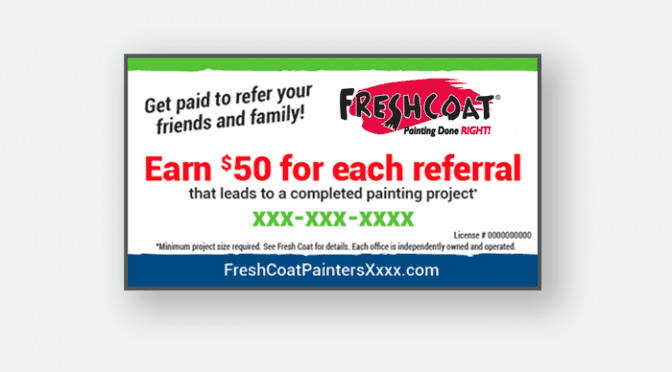 referral discount card ideas