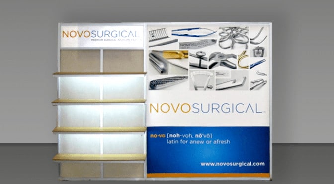 Trade Show Display with Shelves