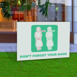 Don’t Forget Your Mask Yard Sign