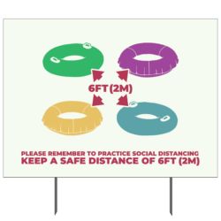 Practice Social Distancing Yard Sign