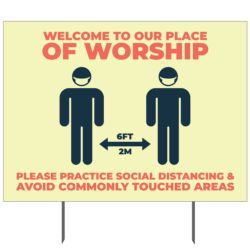 Welcome To Our Place Of Worship Yard Sign