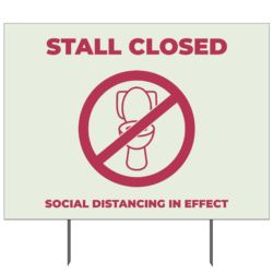 Stall Closed Yard Sign