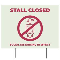 Stall Closed Yard Sign