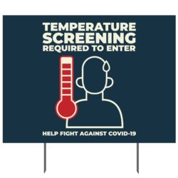 Temperature Screening Yard Sign