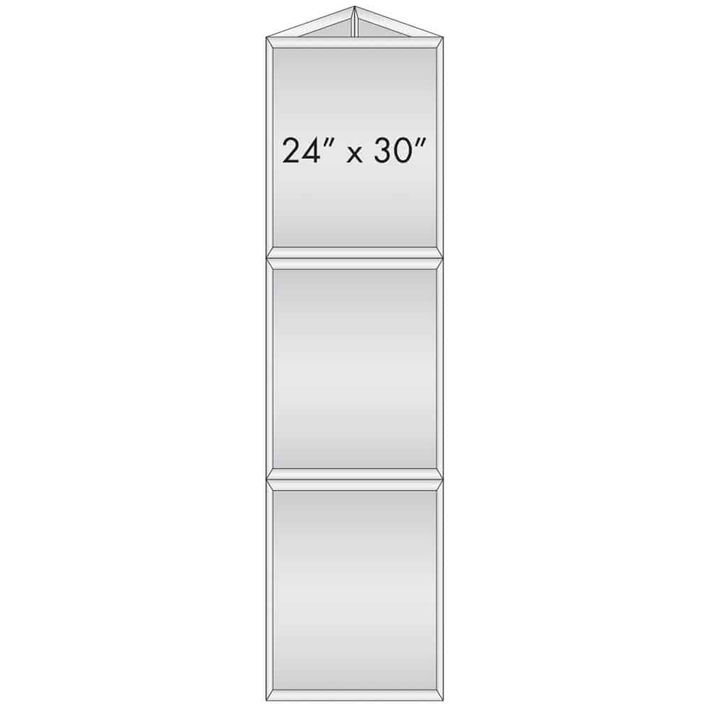 24x30 3-panel prism sign