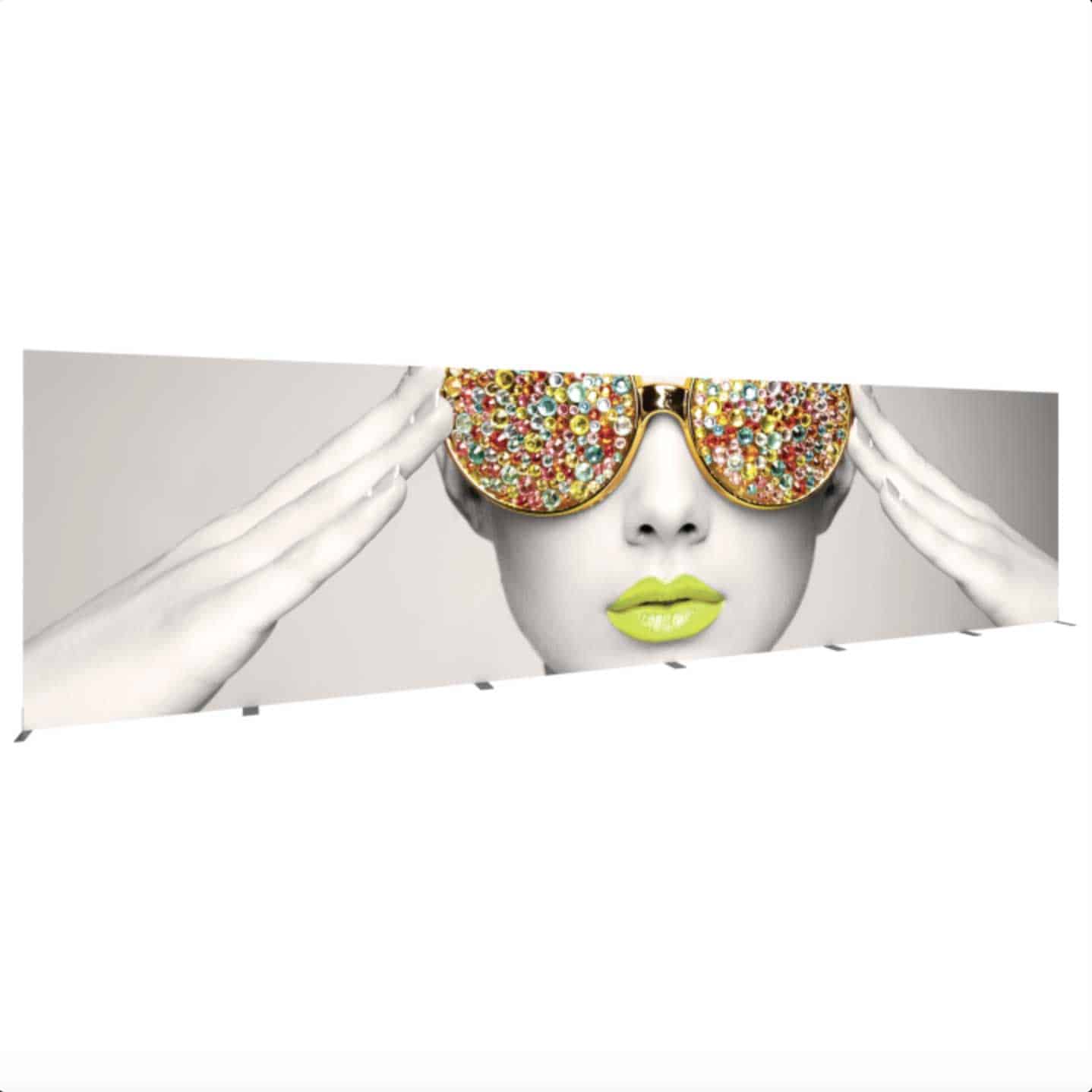 30-foot wide light box sign