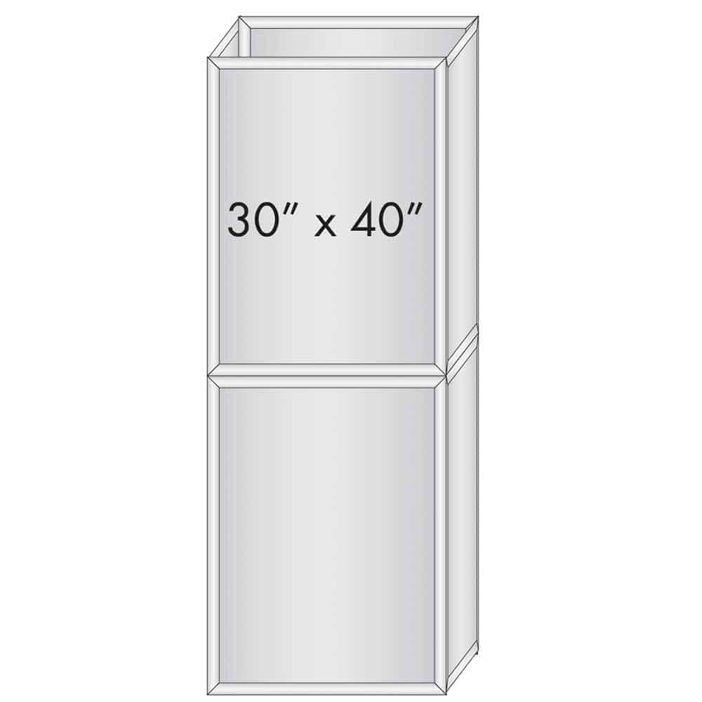 30x40 2-panel cube sign