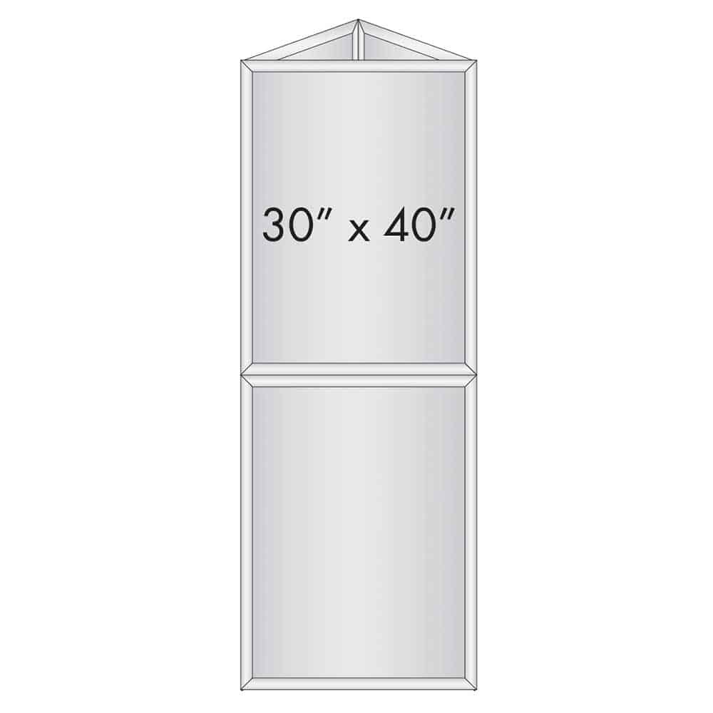 30x40 2-panel prism sign