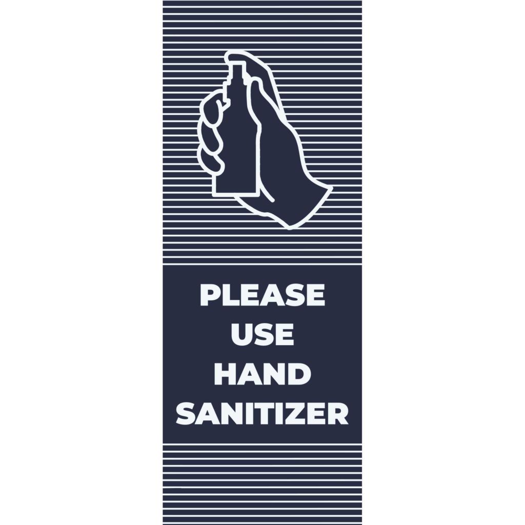 Please Use Hand Sanitizer Banner