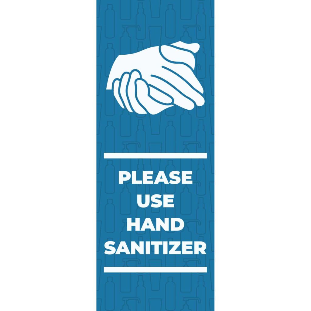 Please Use Hand Sanitizer Banner