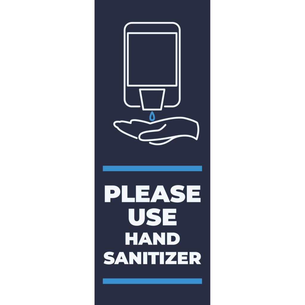 Please Use Hand Sanitizer Banner