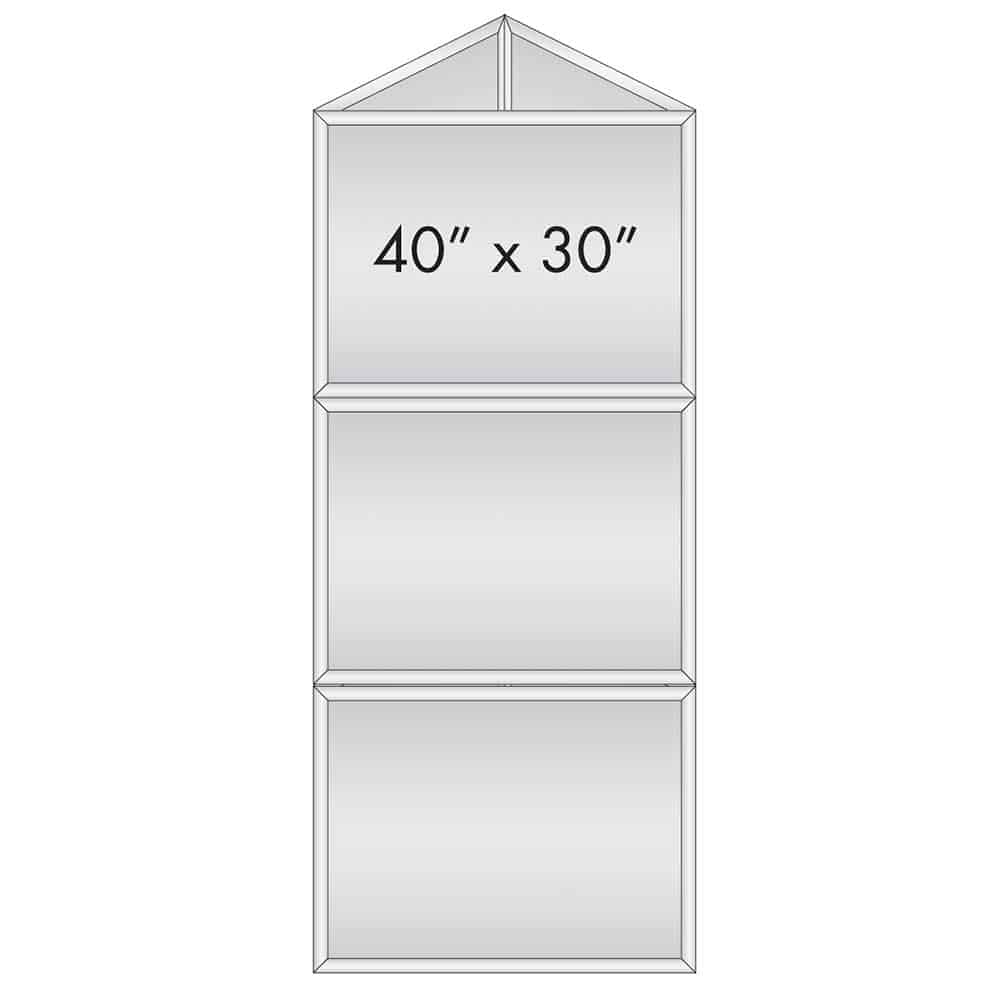 40x30 3-panel prism sign