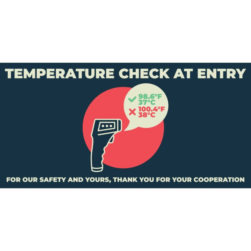 Temperature Check At Entry Banner