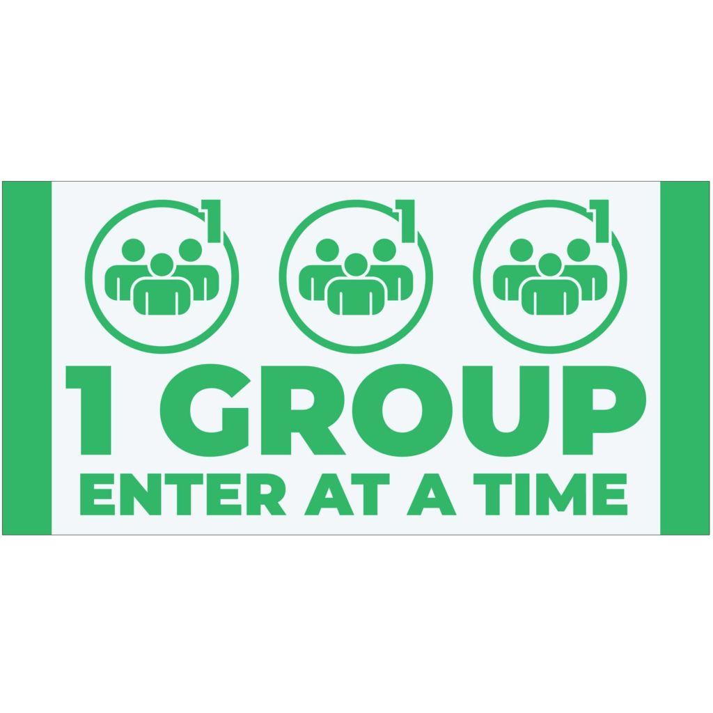 1 Group Enter At A Time Banner