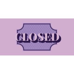 Closed Banner