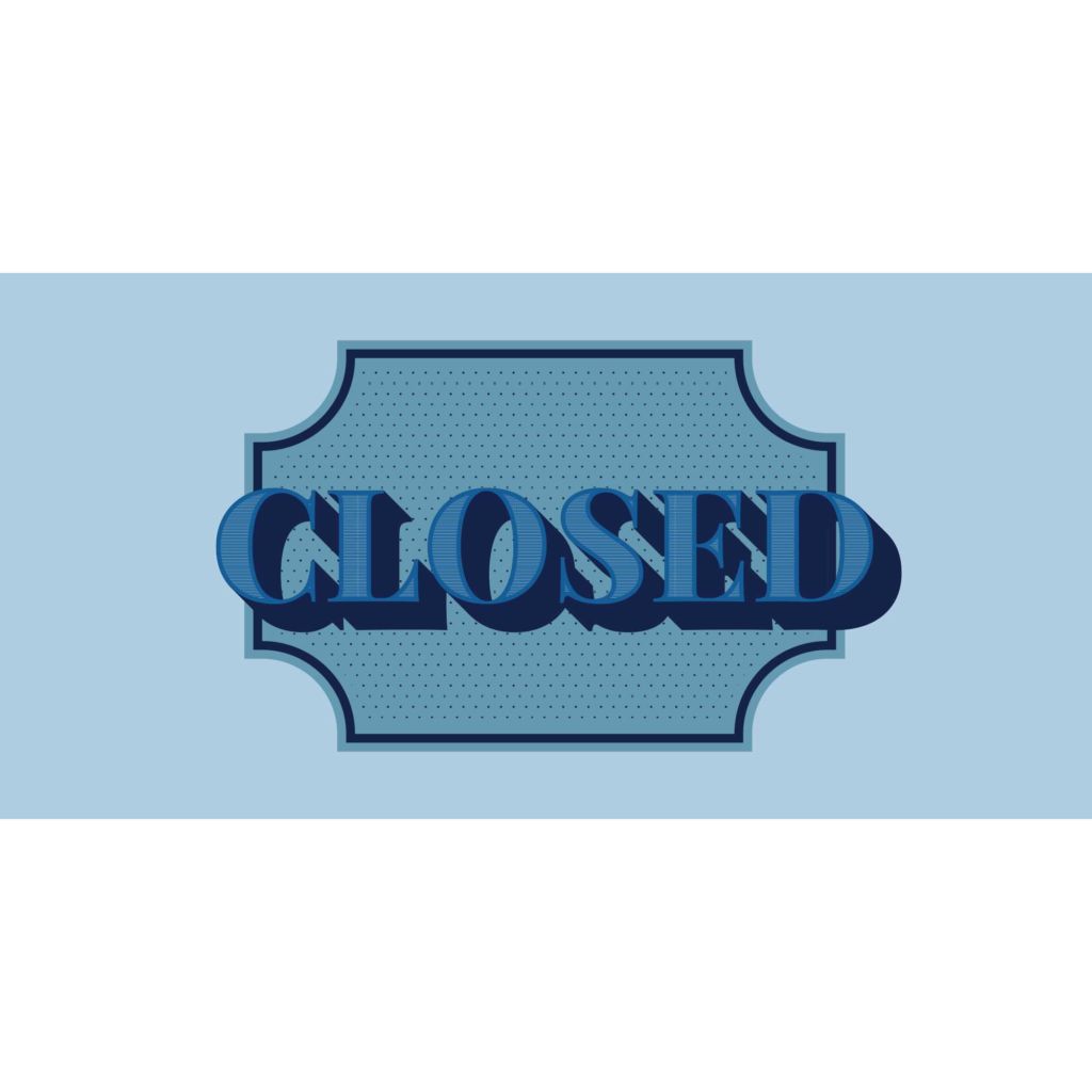 Closed Banner